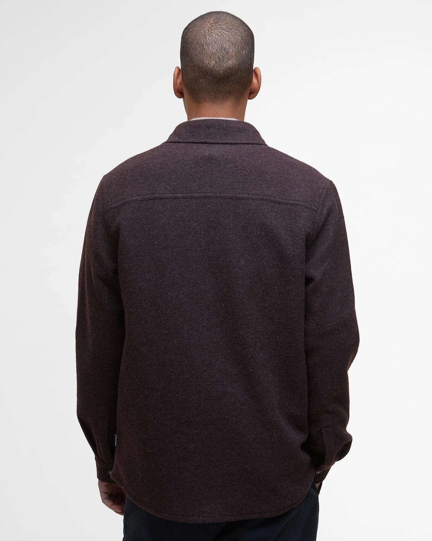 Barbour Marlow Wool Tailored Overshirt - DARK OAK