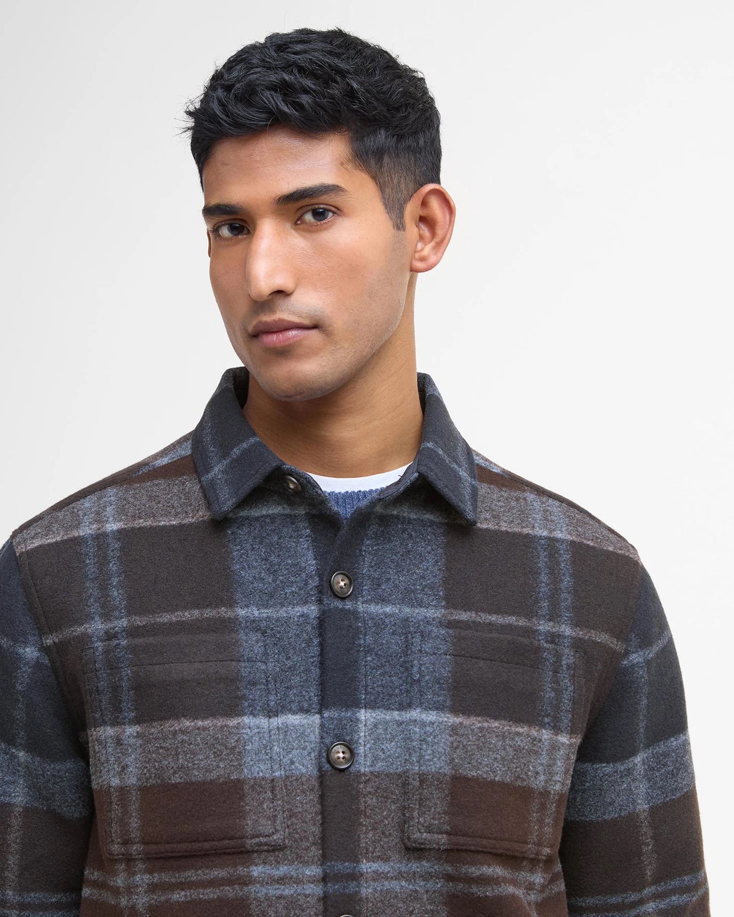 Barbour Chapter Check Tartan Overshirt - MIDNIGHT OAK TARTAN