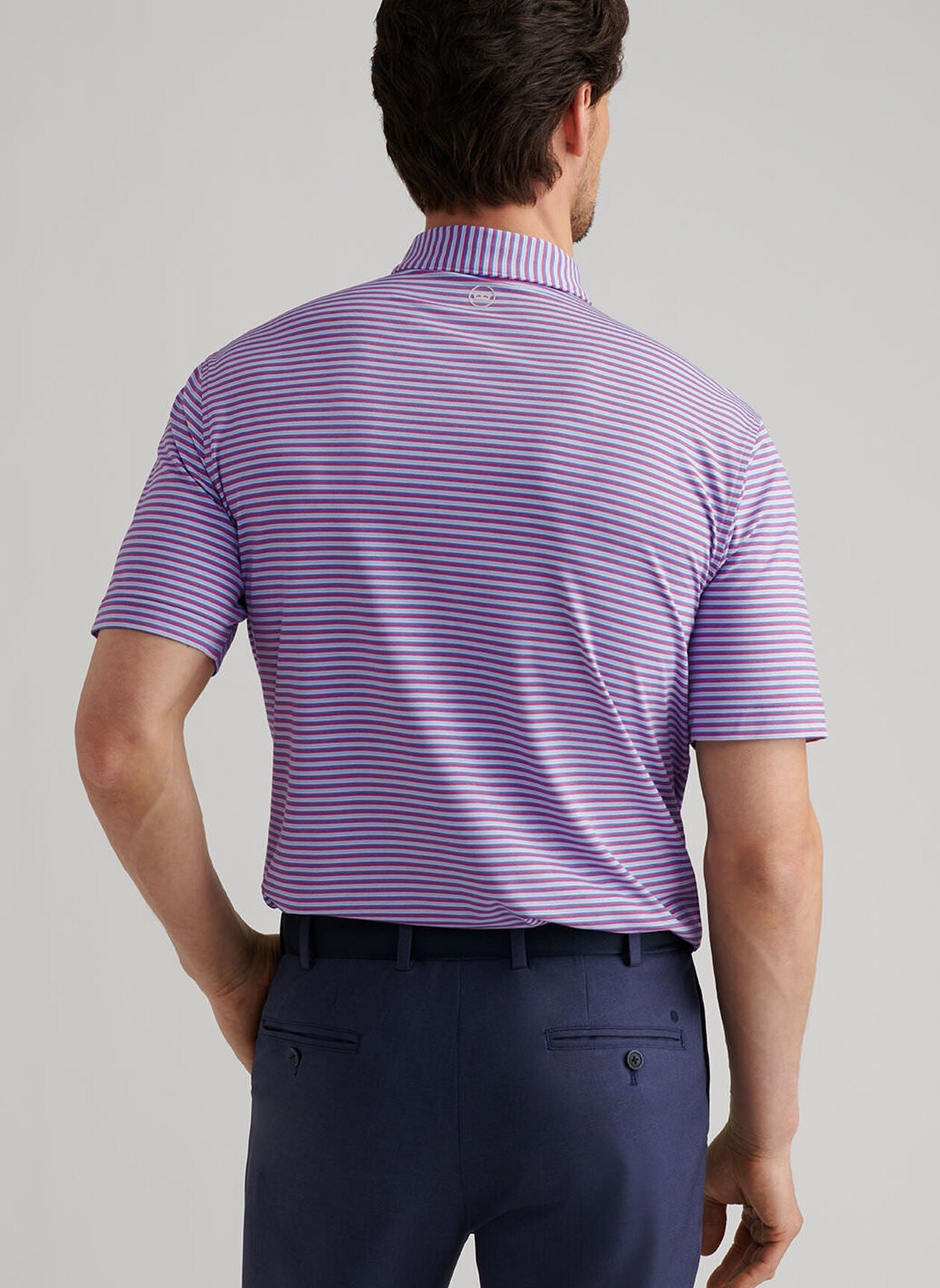 Peter Millar Lenway Performance Jersey Polo - ROSEWOOD