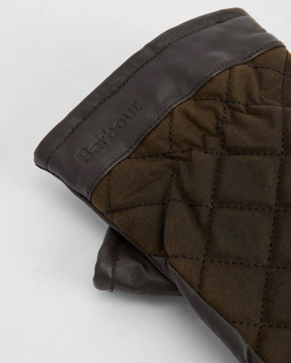 Barbour Dalegarth Glove OLIVE/BROWN - L