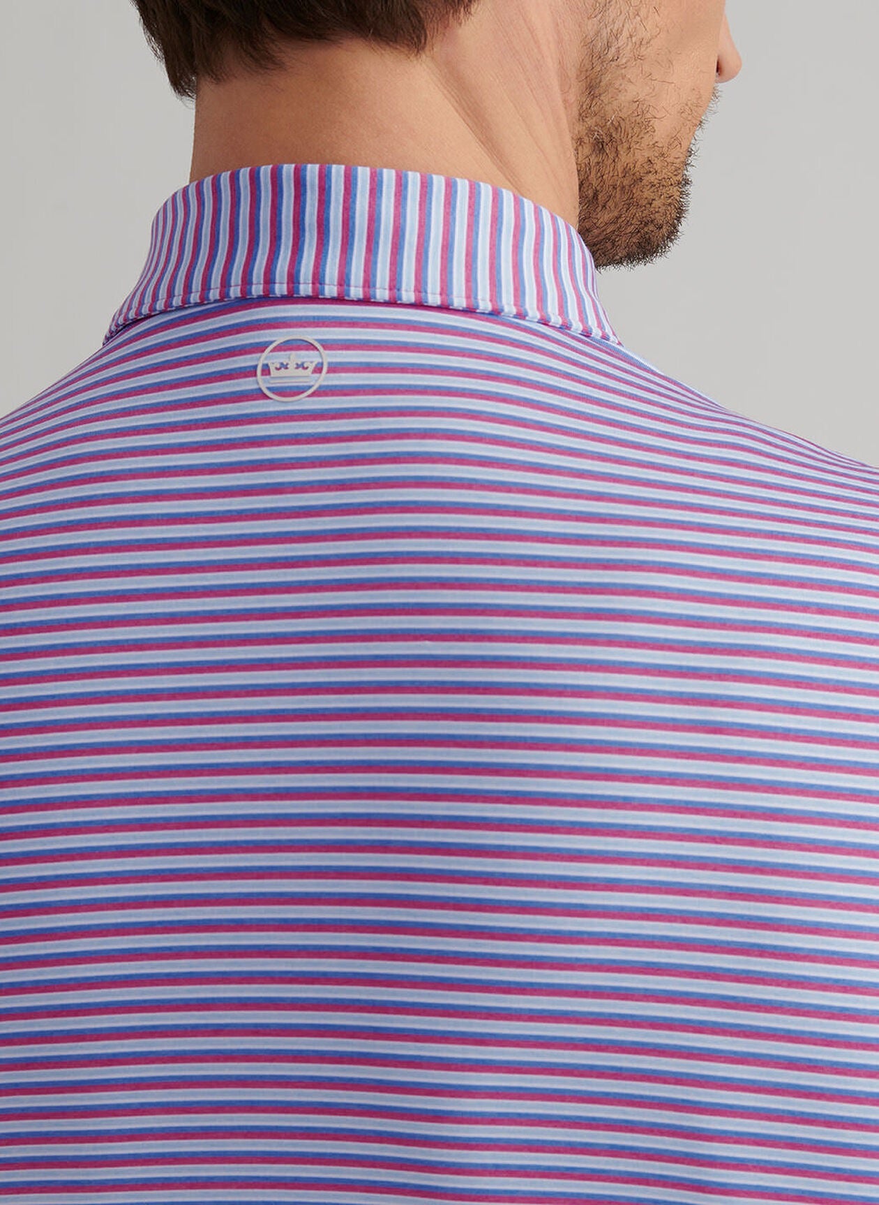 Peter Millar Lenway Performance Jersey Polo - ROSEWOOD