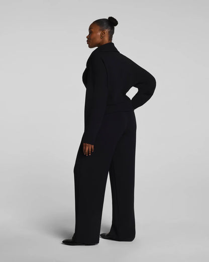 SP French Rib Wide Leg Pant VERY BLACK