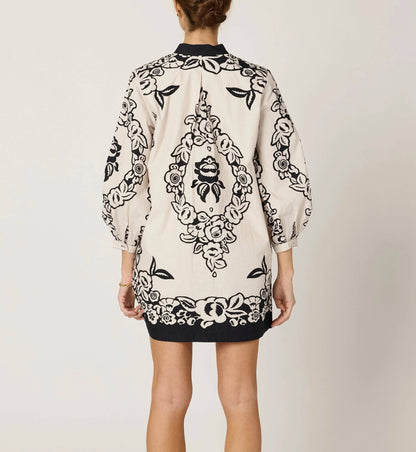 Cleobella Lilian Mini Dress - BOTANICO PRINT