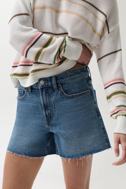 PI Eva Crew Neck Sweater LIGHT TUMERIC STRIPE