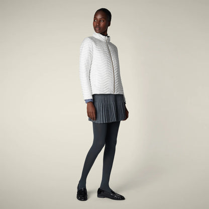 SAVE THE DUCK Pearl Puffer Jacket - OFF WHITE