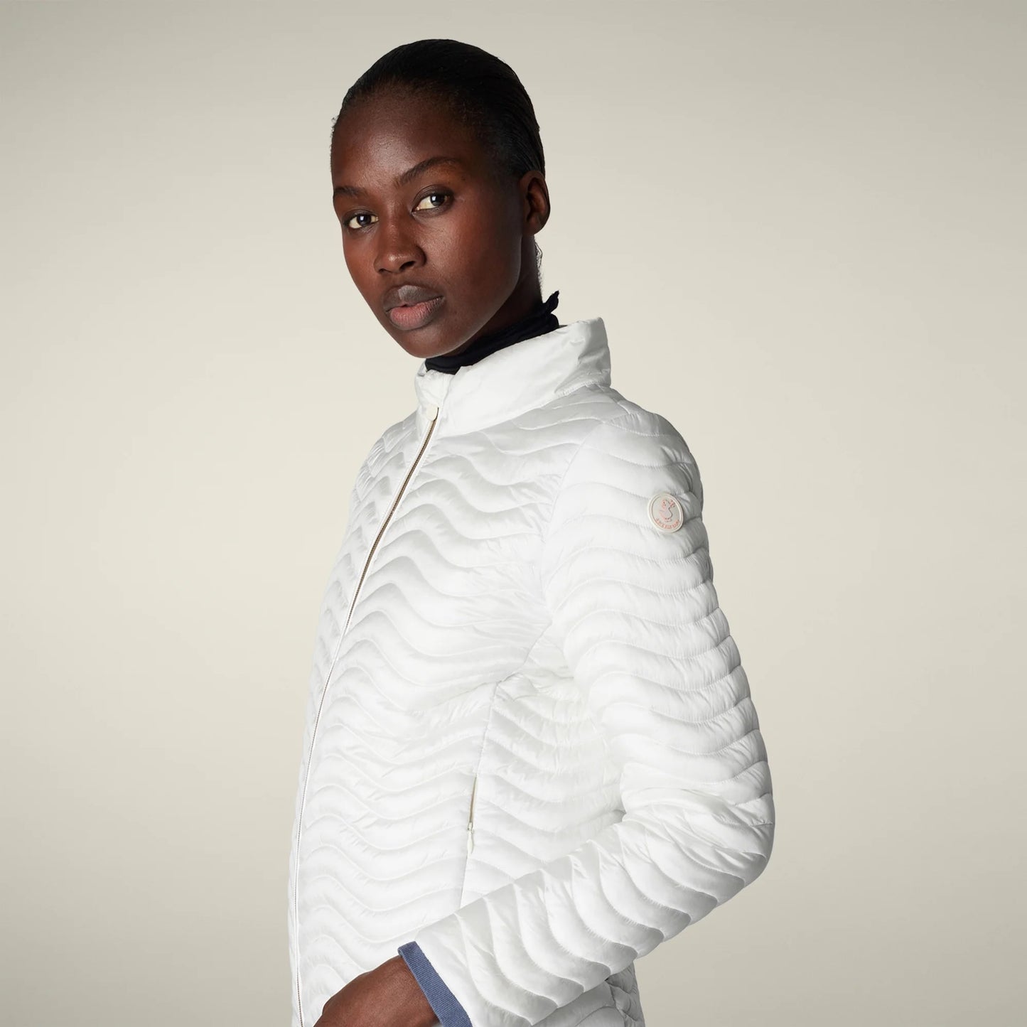 SAVE THE DUCK Pearl Puffer Jacket - OFF WHITE