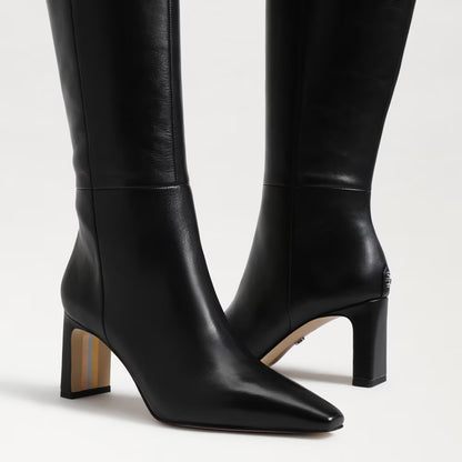 Sam Edelman Sylvia Knee High Boot - BLACK LEATHER
