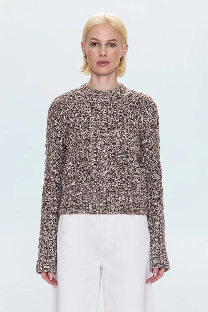 Pistola Quinn Sweater - CHOCOLATE MARL