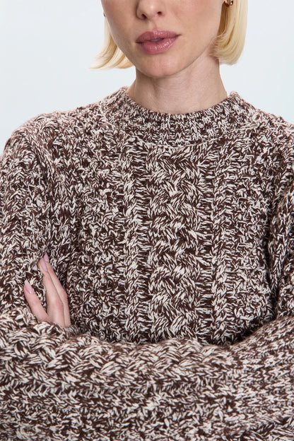 Pistola Quinn Sweater - CHOCOLATE MARL