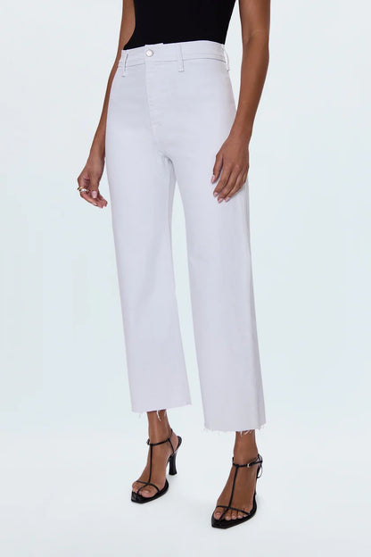 Pistola Penny Crop High Rise Wide Leg Jean - BLIZZARD