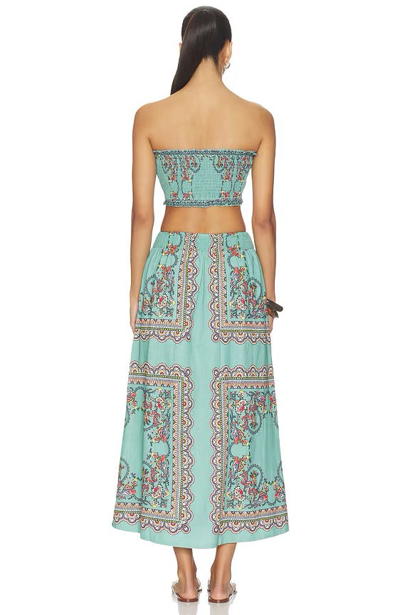 CLE Ruby Top & Midi Skirt Set BLEURA PRINT