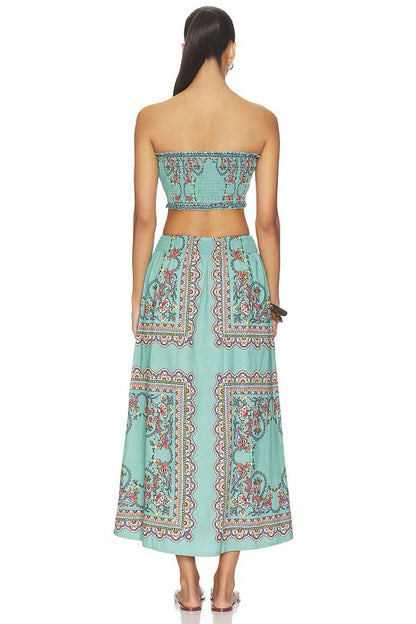CLE Ruby Top & Midi Skirt Set BLEURA PRINT