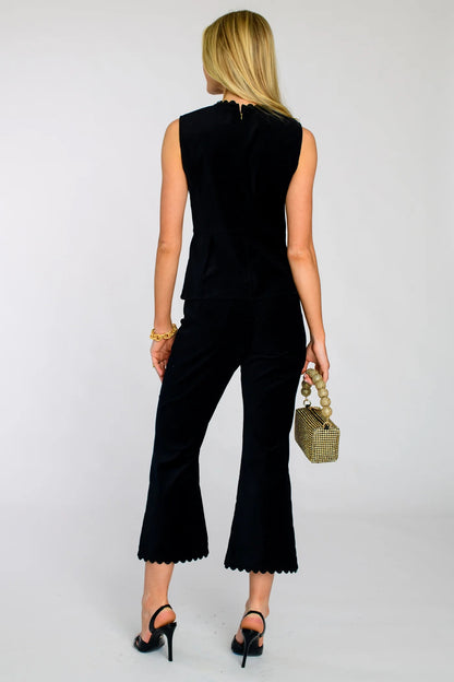 Elizabeth James Jojo Pant - BLACK VELVET