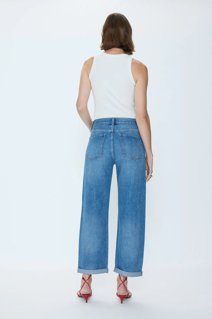 Pistola Donny Rolled Hem Boyfriend Jean - HEARTFELT