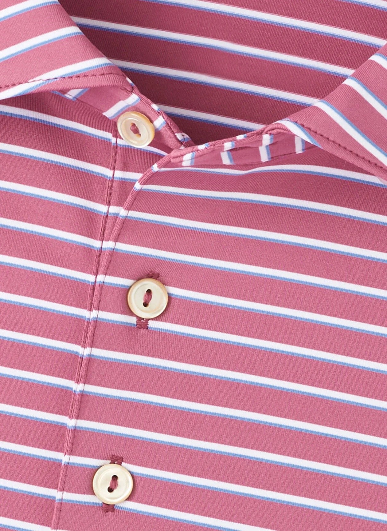 Peter Millar Dunnes Performance Jersey Polo - ROSEWOOD