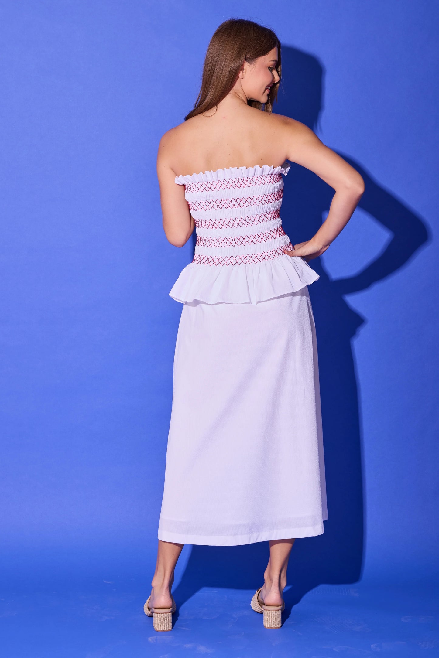 Alden Adair Caroline Dress - BRIGHT WHITE