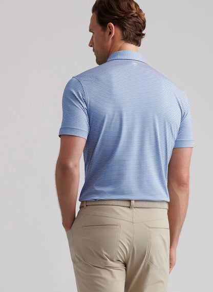 Peter Millar Crown Crafted Ambrose Performance Jersey Polo - LUNAR BLUE
