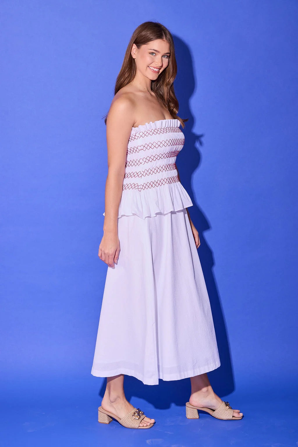 Alden Adair Caroline Dress - BRIGHT WHITE