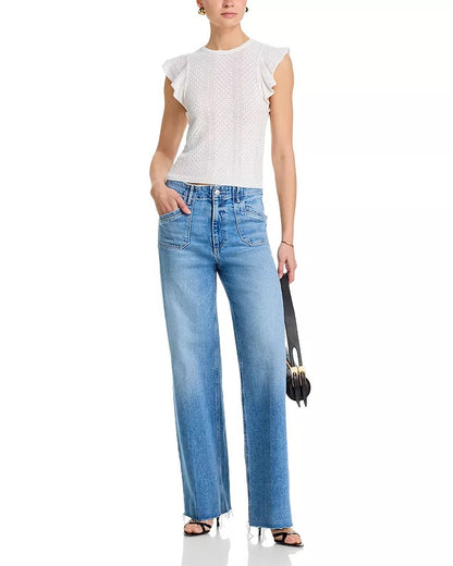 PA Margo Ruffle Sleeve Tank WHITE