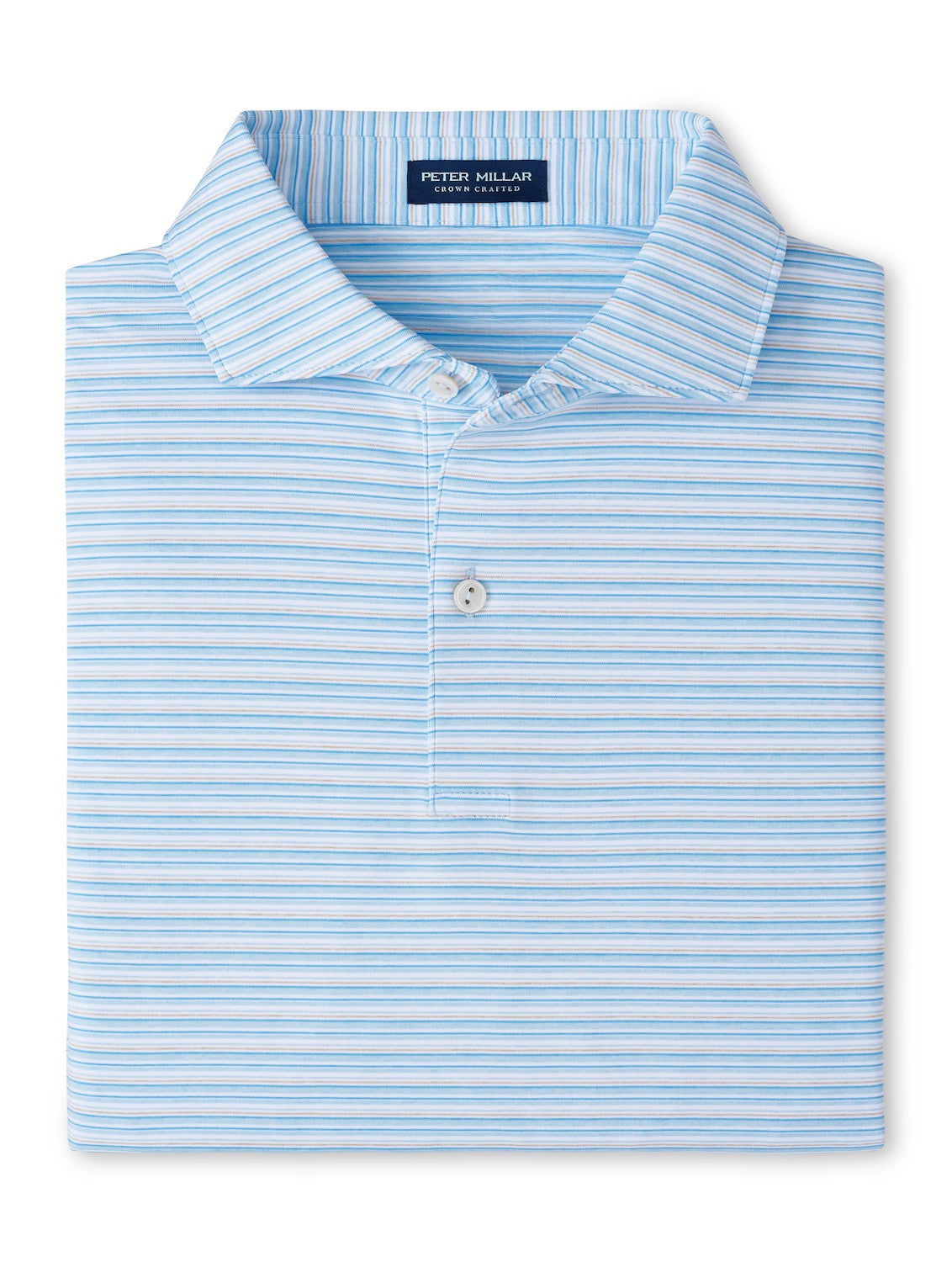 Peter Millar Crown Crafted Chase Performance Jersey Polo - BLUE FROST