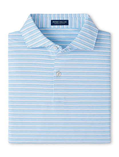 Peter Millar Crown Crafted Chase Performance Jersey Polo - BLUE FROST