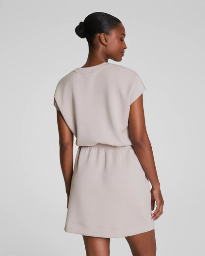 SPANX AirEssentials Cinched Mini Dress - FRENCH GREY