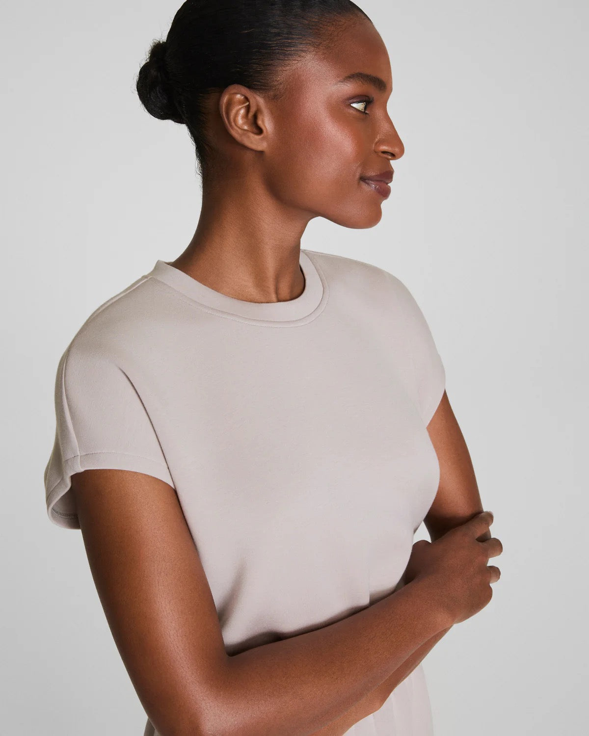 SPANX AirEssentials Cinched Mini Dress - FRENCH GREY