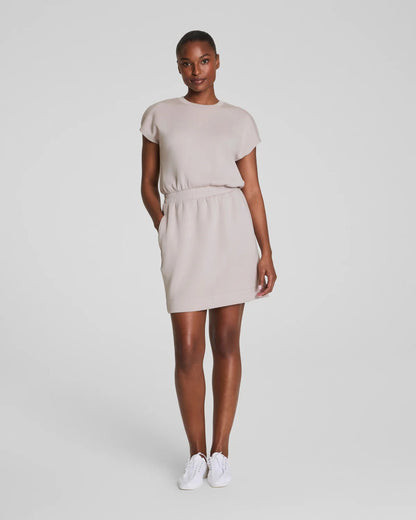 SPANX AirEssentials Cinched Mini Dress - FRENCH GREY