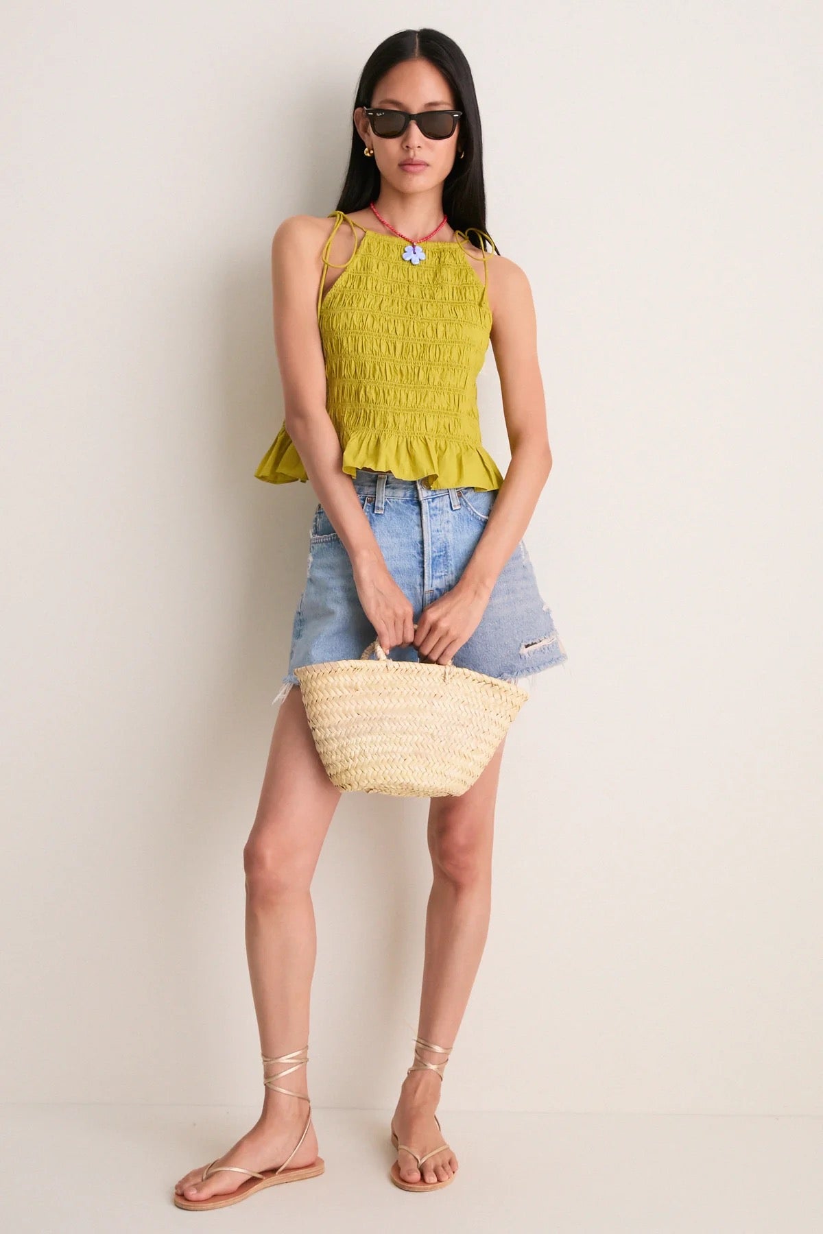 Cleobella Leota Top - GREEN ENVY