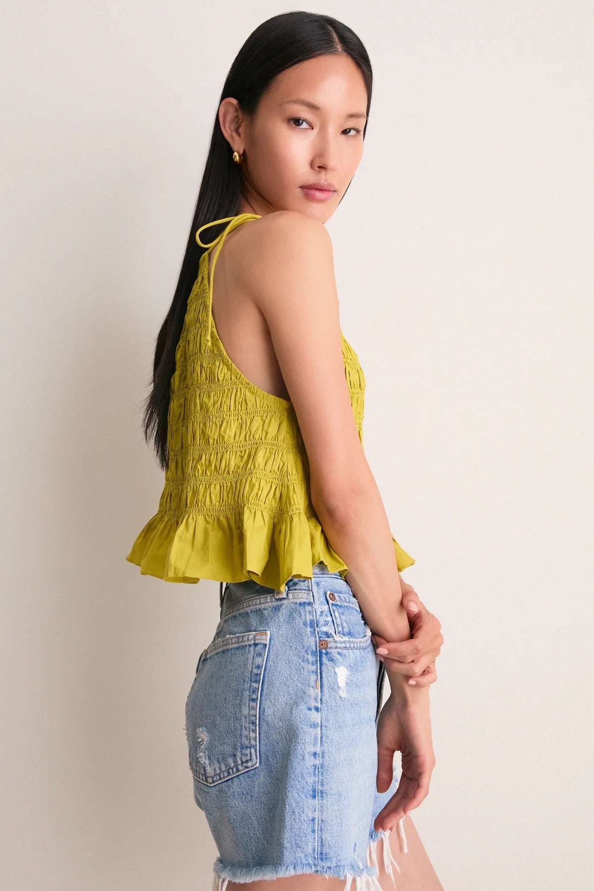 Cleobella Leota Top - GREEN ENVY
