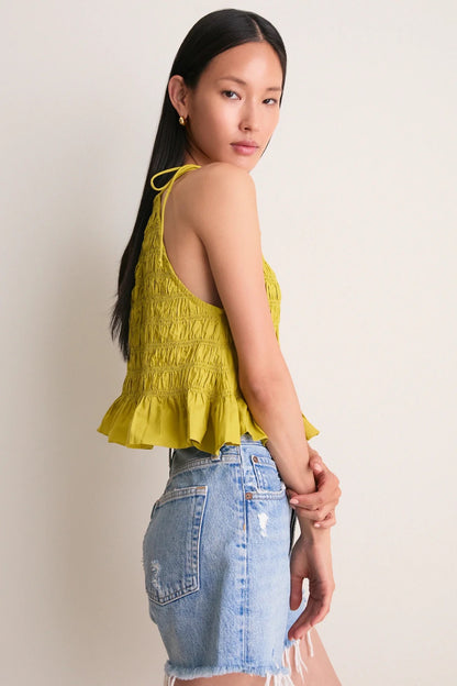 Cleobella Leota Top - GREEN ENVY