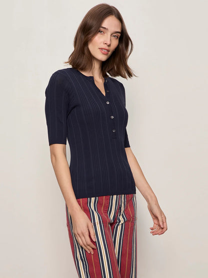 SA Air of Ease Half Sleeve Tee NAVY BLAZER