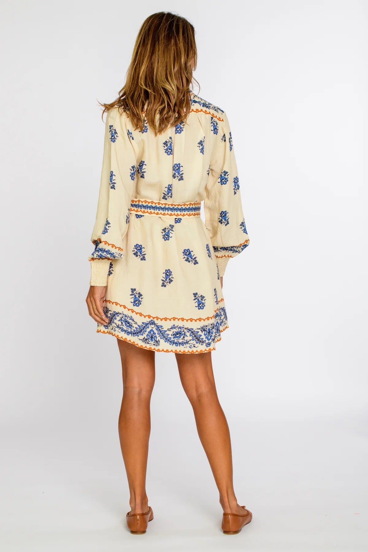 Elizabeth James Tara Dress - HANDKERCHIEF IVORY