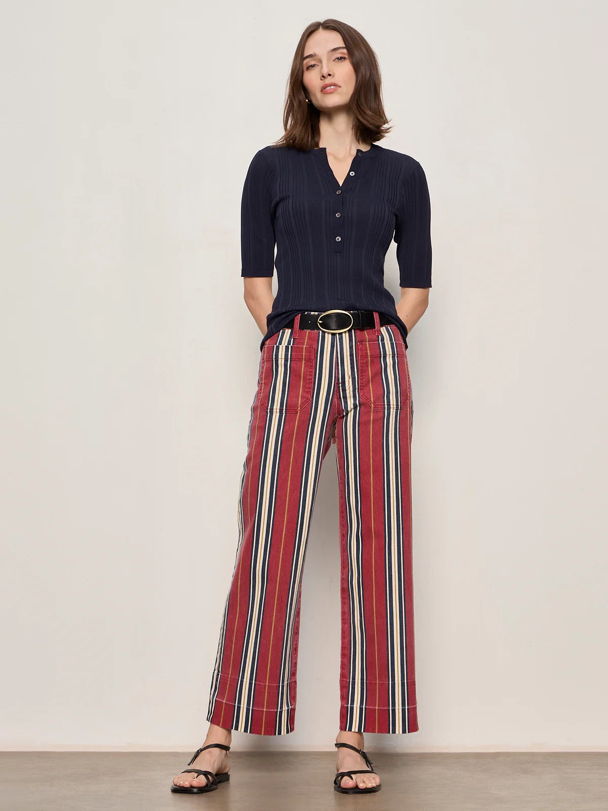 SA Air of Ease Half Sleeve Tee NAVY BLAZER