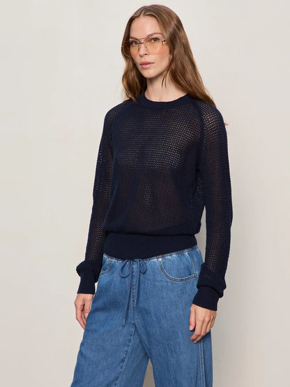 SA Soleil Open Stitch Sweater NAVY BLAZER