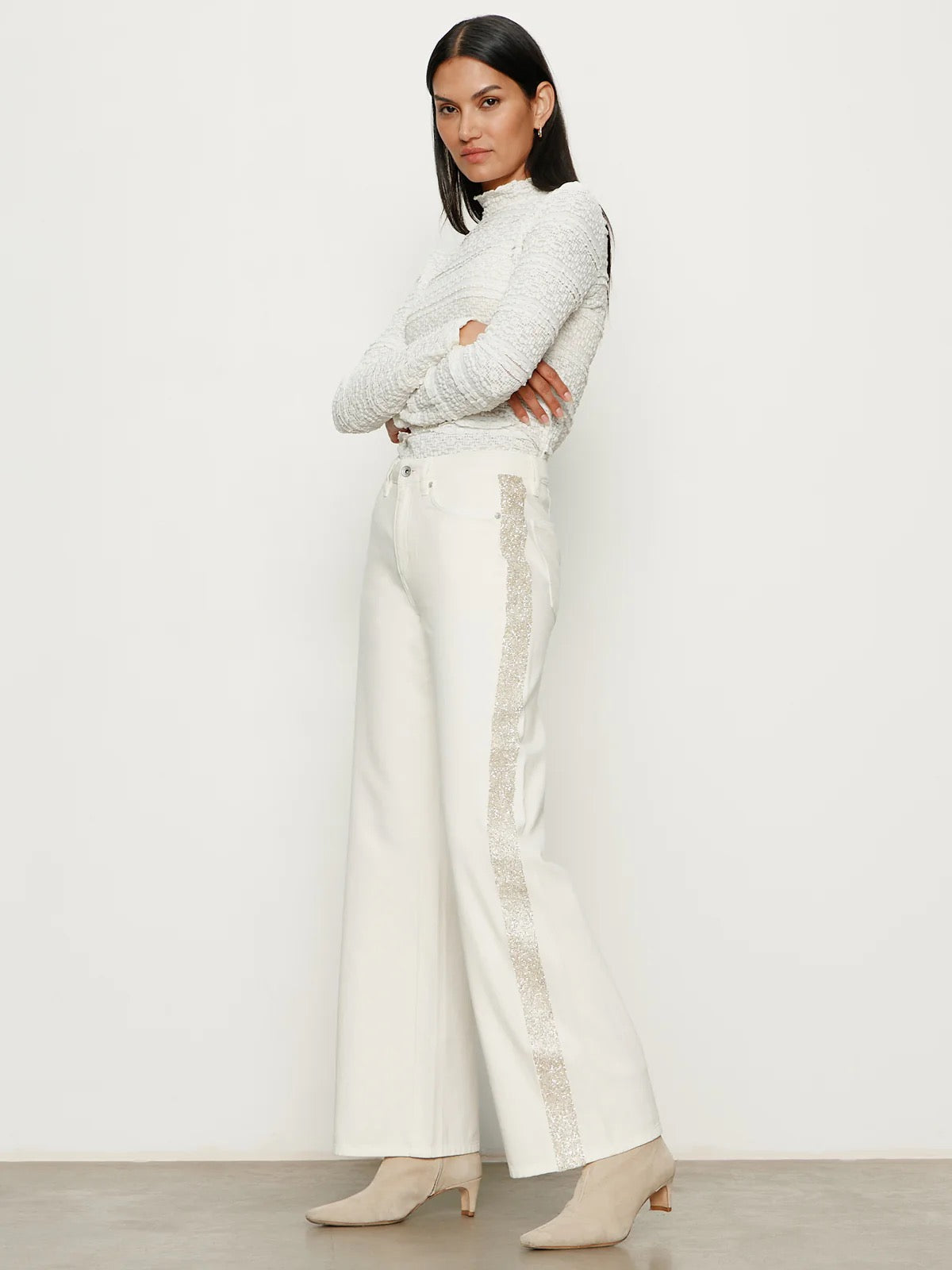 Sanctuary Cadence Shimmer Stripe - VANILLA CREME