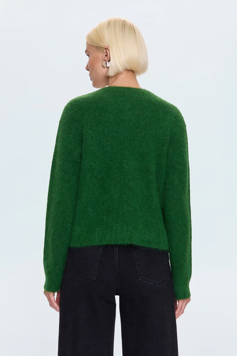 Pistola Kit V-Neck LS Sweater - WINTER GREEN