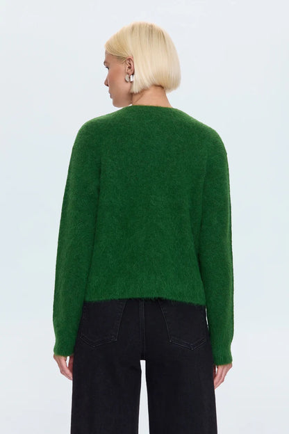 Pistola Kit V-Neck LS Sweater - WINTER GREEN