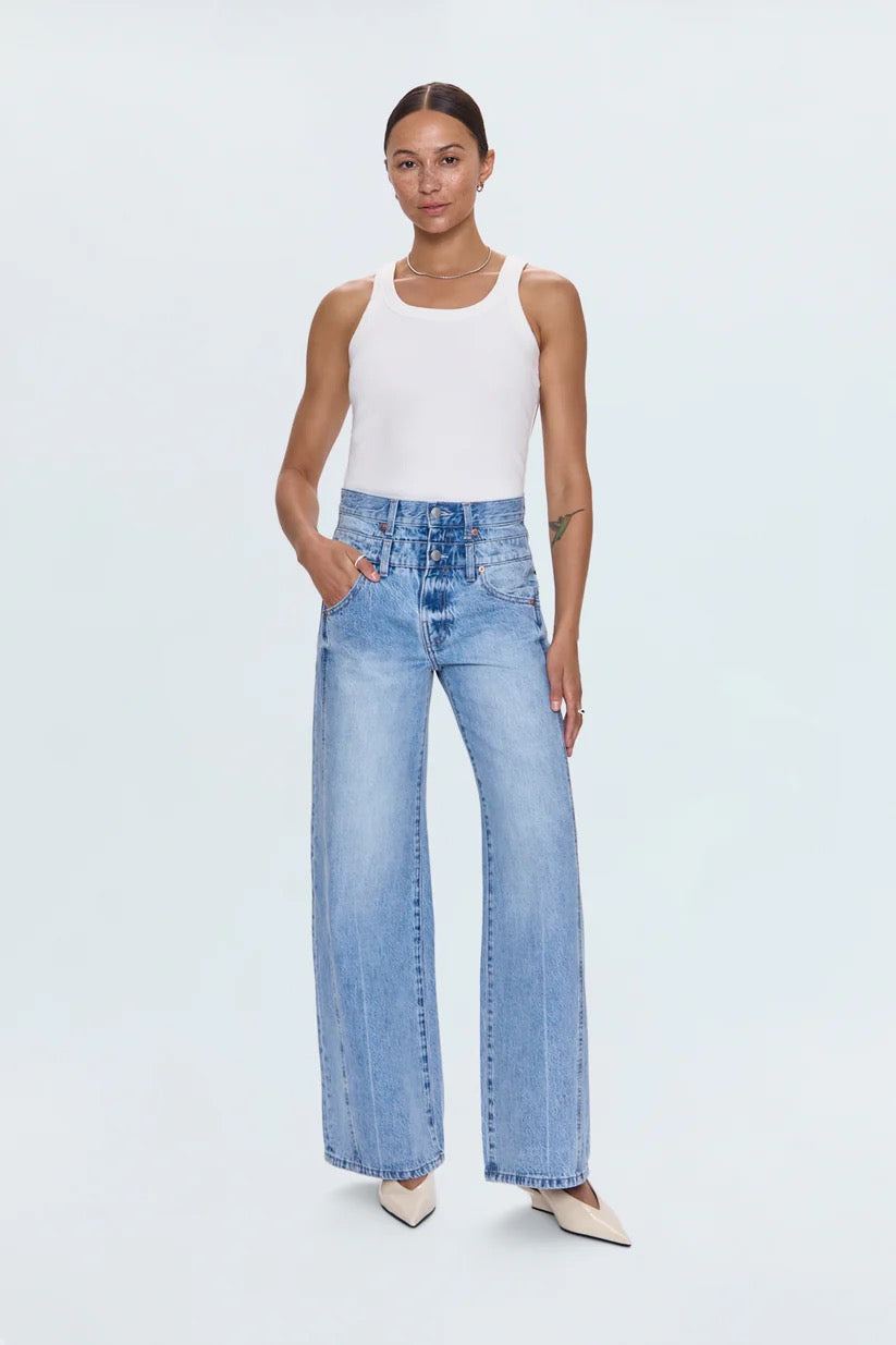 Pistola Caleb High Rise Stacked Waist Jean - ERA