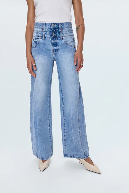 Pistola Caleb High Rise Stacked Waist Jean - ERA