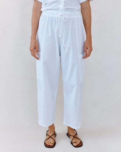 BDA Side Pocket Seamed Pant WHITE