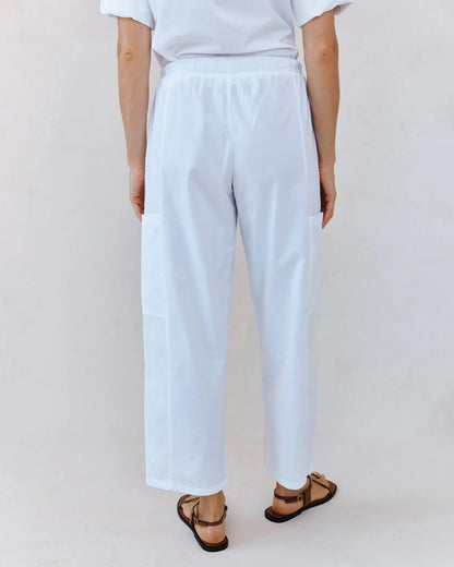 BDA Side Pocket Seamed Pant WHITE