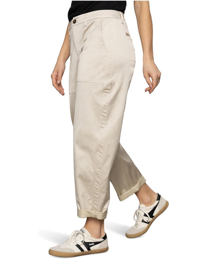 Sanctuary Sateen Tapered Pant - MOTHER OF PEARL