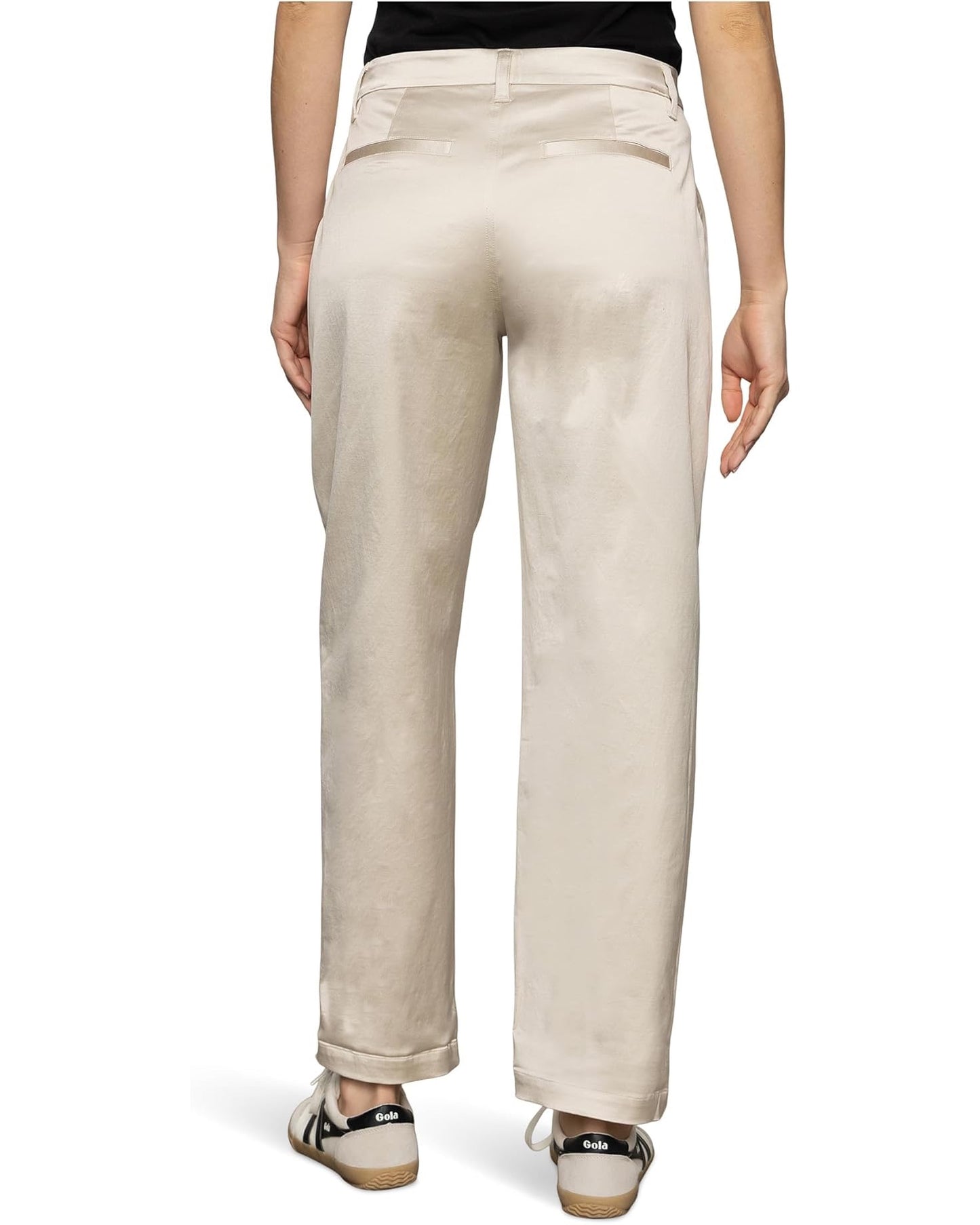 Sanctuary Sateen Tapered Pant - MOTHER OF PEARL