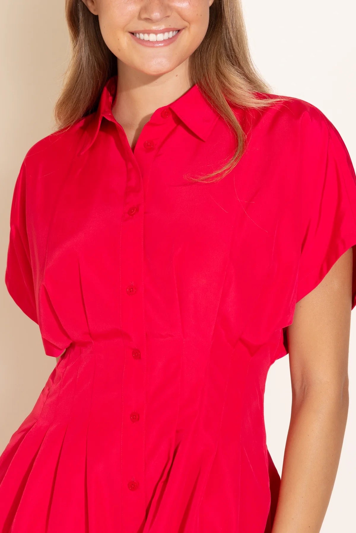 Alden Adair Becca Dress - POPPY PINK