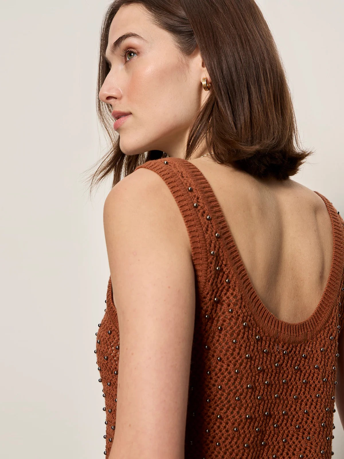 Sanctuary Dune Studded Tank - ANCIENT CLAY