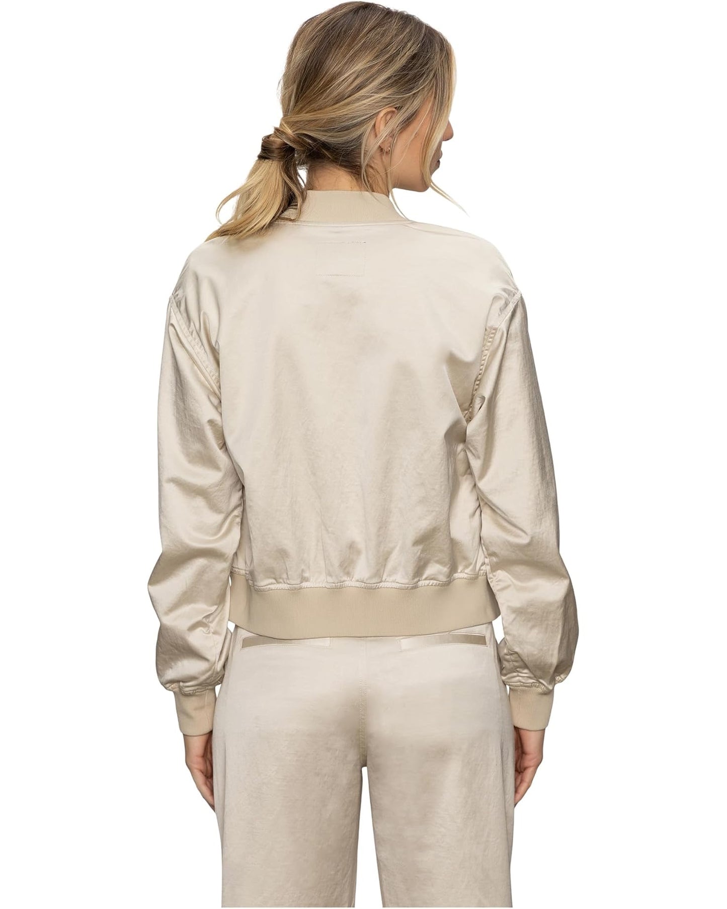 Sanctuary Skyline Sateen Bomber - MOTHER OF PEARL