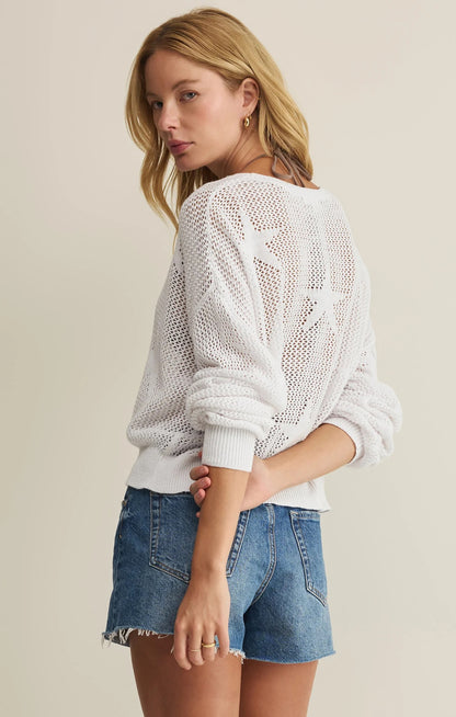 Z Supply Star Of The Show Crochet Top - WHITE