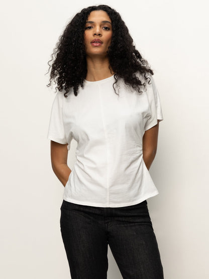 Sanctuary Shirred Waist Dolman Tee - WHITE
