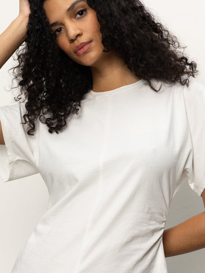Sanctuary Shirred Waist Dolman Tee - WHITE
